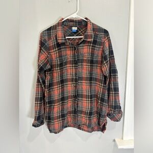 KAVU Men’s M Flannel Shirt Plaid Button Up Outdoor Workwear 100% cotton